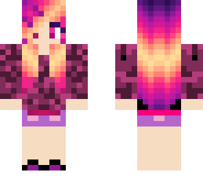 deep pink and purple