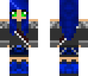 blue ninja girl