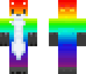 rainbow cat girl