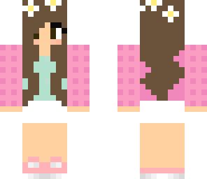 cute brunet with flowercrown