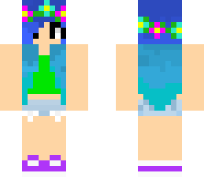 colorful summer girl
