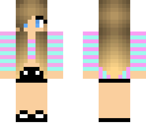 blue and pink girl