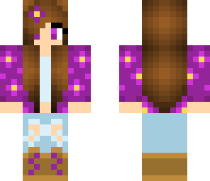purple peony girl