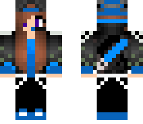 blue gamer girl