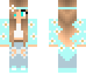 mint flower girl
