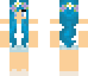 blue haired girl
