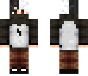 black and white skin