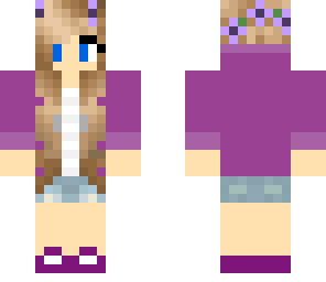 purple flower girl