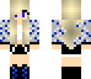 blonde with pokadots