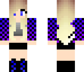 kewl purple to blue girl