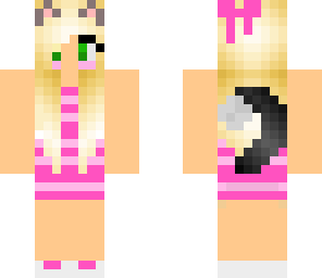 blonde neko girl