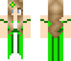 girl in green