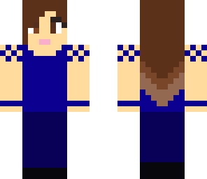 cool blue girl