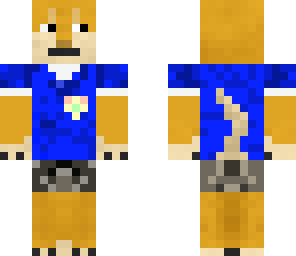 doge wearing his school uniform