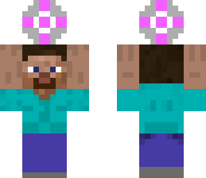 steve holding a companion cube