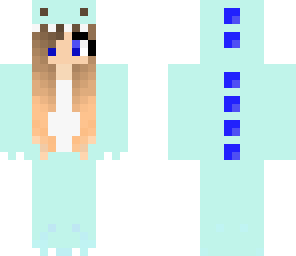 blue dino girl