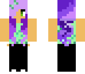 purple ombre themed girl skin