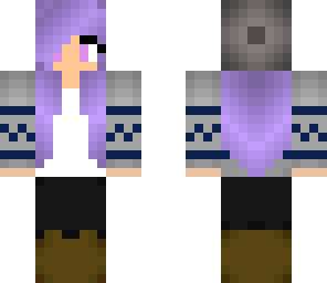 girl with lilac hair