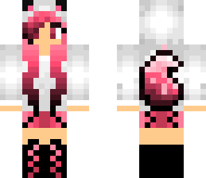 pink wolf girl