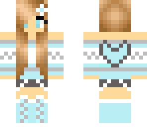blue heart girl