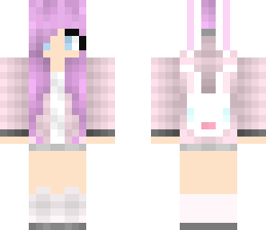 cute pink bunny girl