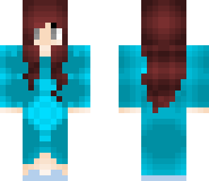 blue dress girl