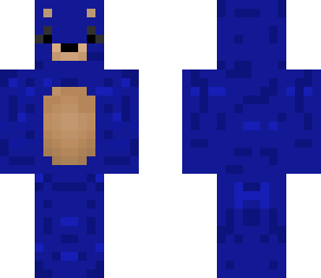 blue bear with glasses