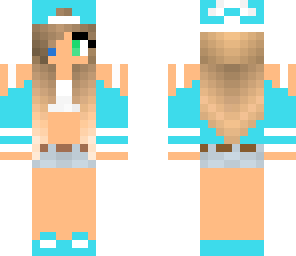 blue tomboy girl