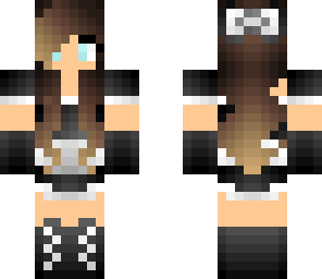 cute maid with bow