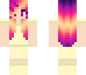 nightgown sunset girl