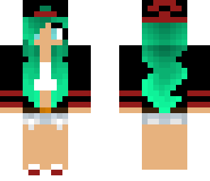 green haired girl edited