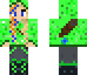 still blues green girl