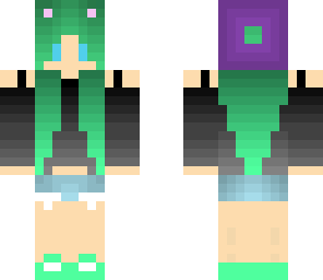 minty cat girl