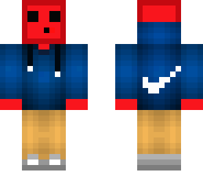 red slime with blue hoodie - fixed