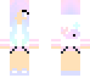 rainbow whale girl