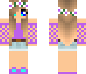 girl in purple