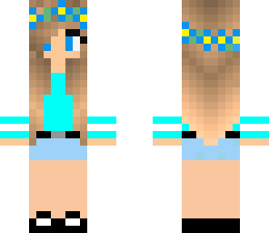 cool blue girl