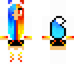 mlf's fireice wolf girl skin