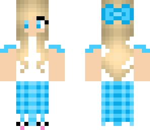 cute blue pj girl