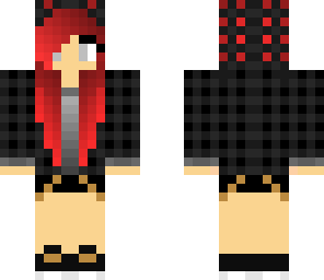 red hair hooded girl