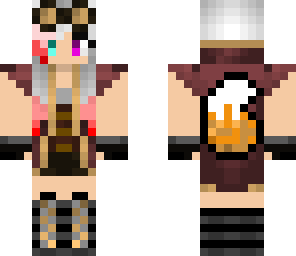 steampunk girl with tail