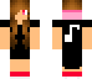 music girl in high-low dress