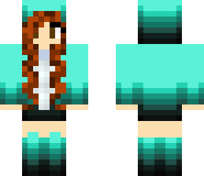 blue hodded girl