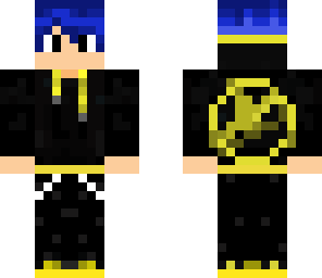 blue hair hunger games boy