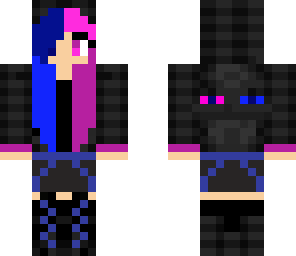 pink and blue ender girl