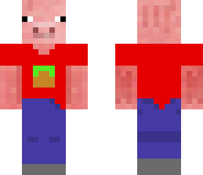 pig in red shirt skin skills