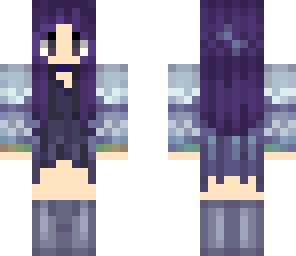 edited purple girl skin