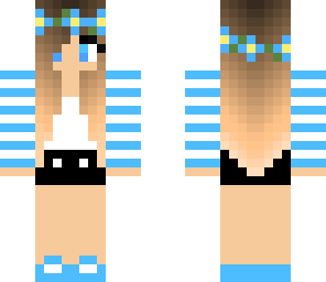 blue daisy summer girl