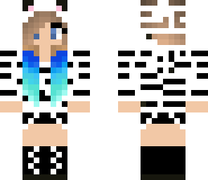 blue haired zebra