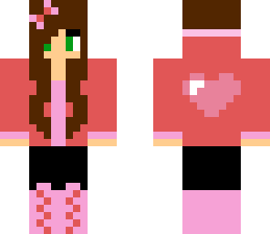 custom brunette valentine with pink